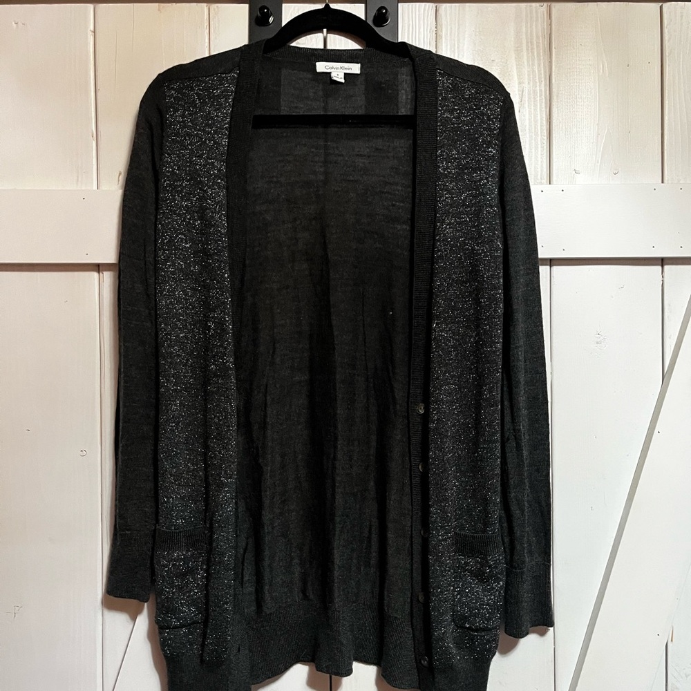 Calvin Klein Sparkle Knit Cardigan